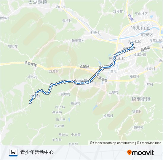 公交K83路的线路图