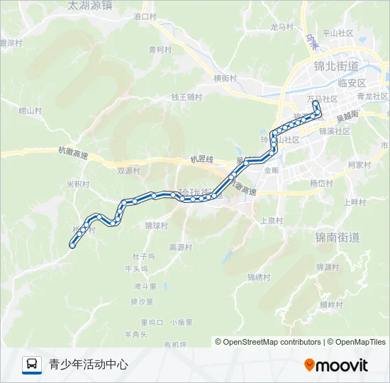 公交K83路的线路图