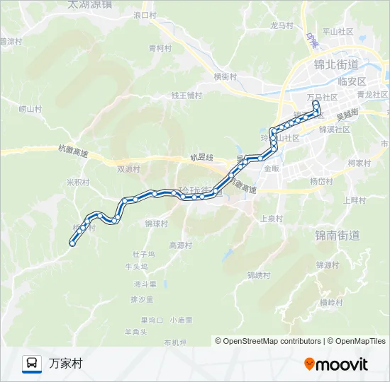 公交K83路的线路图