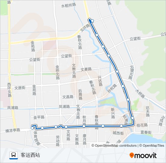 公交富阳3路的线路图