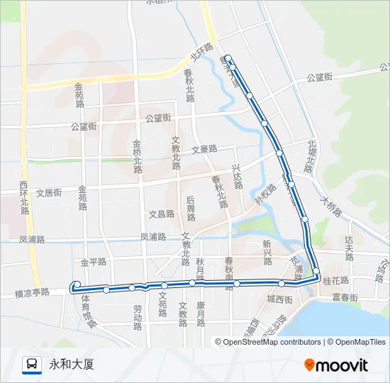 富阳3路 Bus Line Map