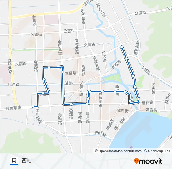 富阳8路 Bus Line Map