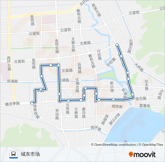 公交富阳8路的线路图