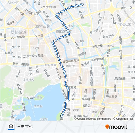 公交12区间路的线路图