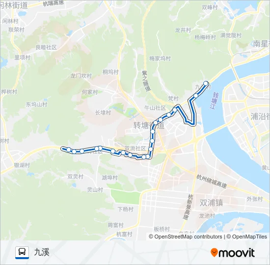 公交1400路的线路图