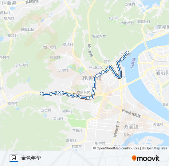 公交1400路的线路图