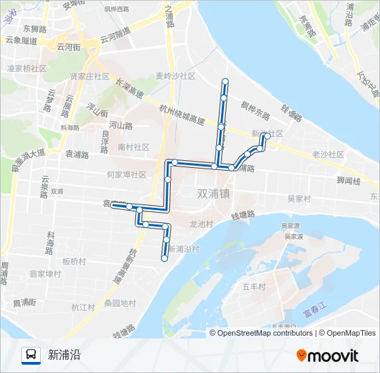 公交1402路的线路图