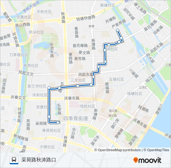 公交1600路的线路图