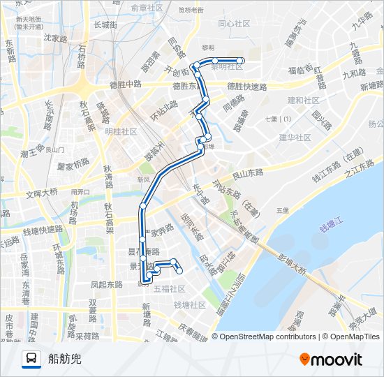 公交1601路的线路图