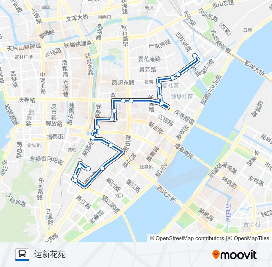 公交1604路的线路图