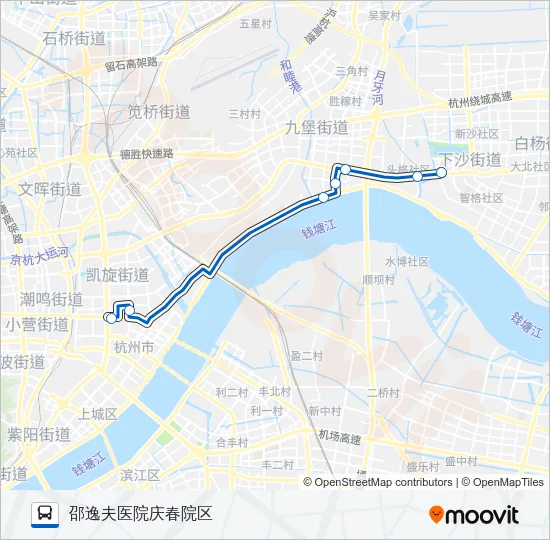 298区间 Bus Line Map