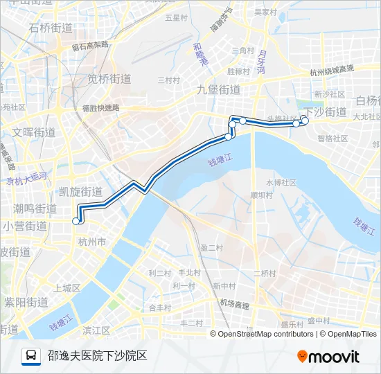 298区间 Bus Line Map