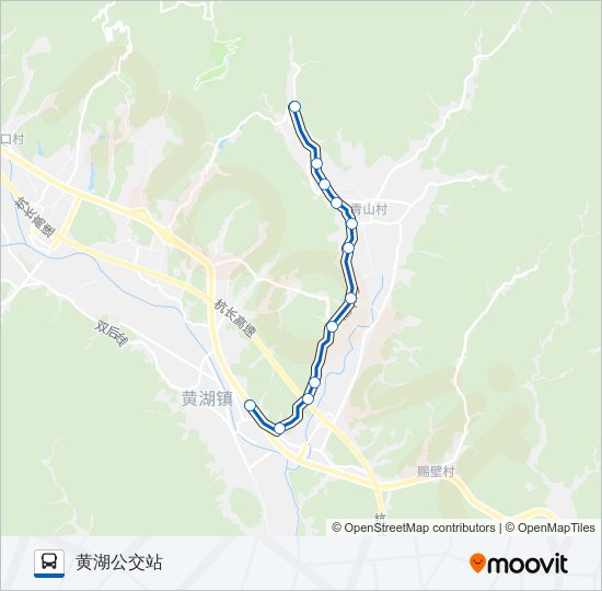 公交453区间路的线路图