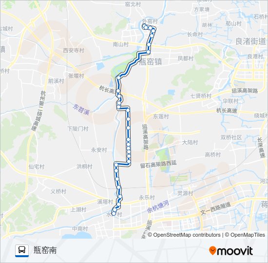 公交463区间路的线路图