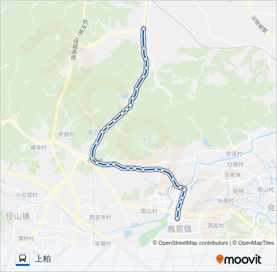 公交497A路的线路图