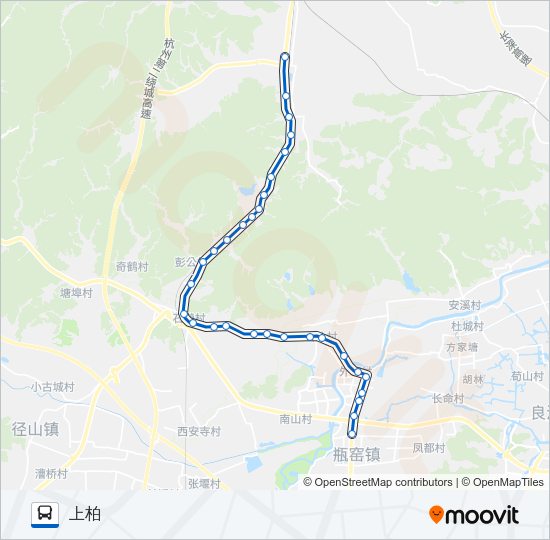 公交497A路的线路图