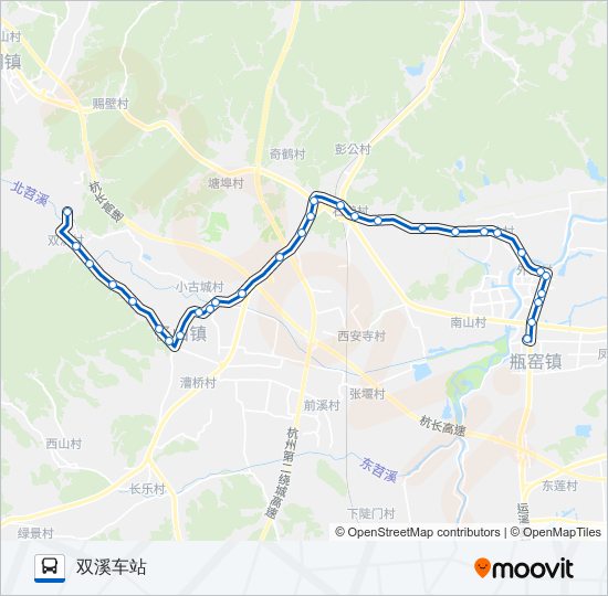 498区间 bus Line Map