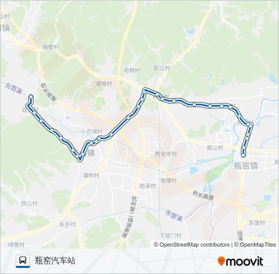 498区间 Bus Line Map
