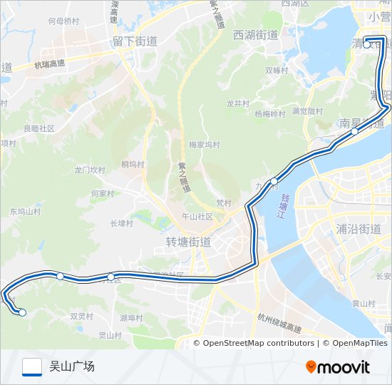 公交514支路的线路图