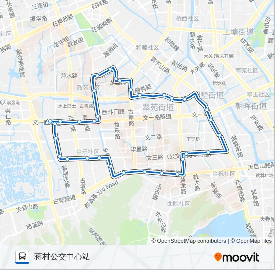 54路外环 Bus Line Map