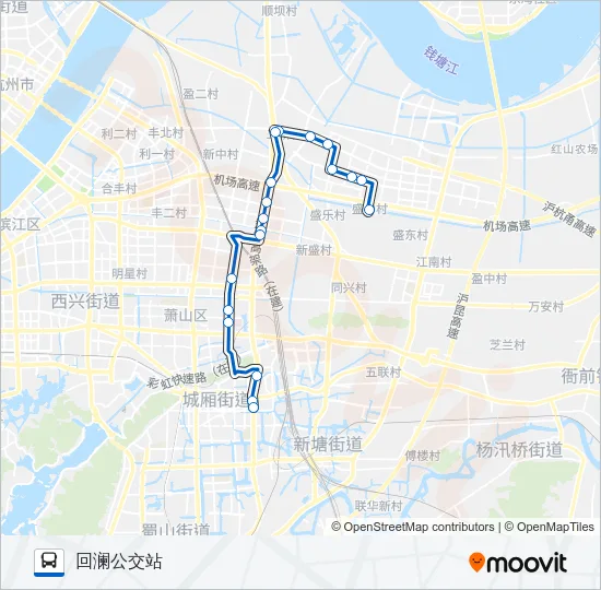 708支线 Bus Line Map