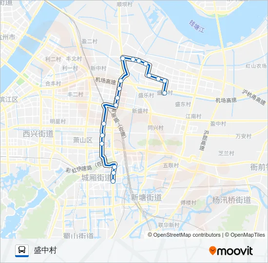 708支线 Bus Line Map