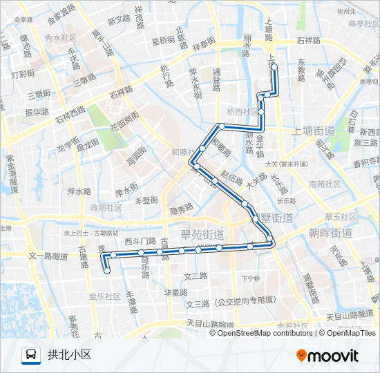 70路区间 Bus Line Map