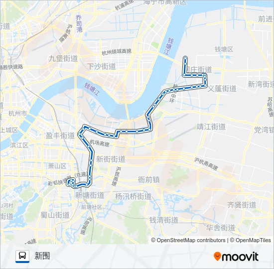 733区间 Bus Line Map