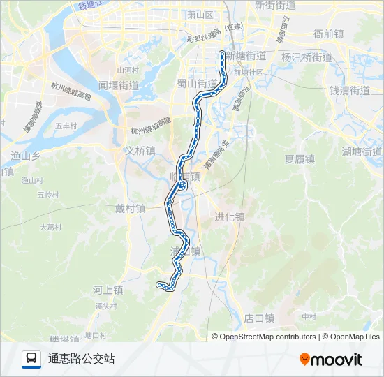 741尖湖 Bus Line Map