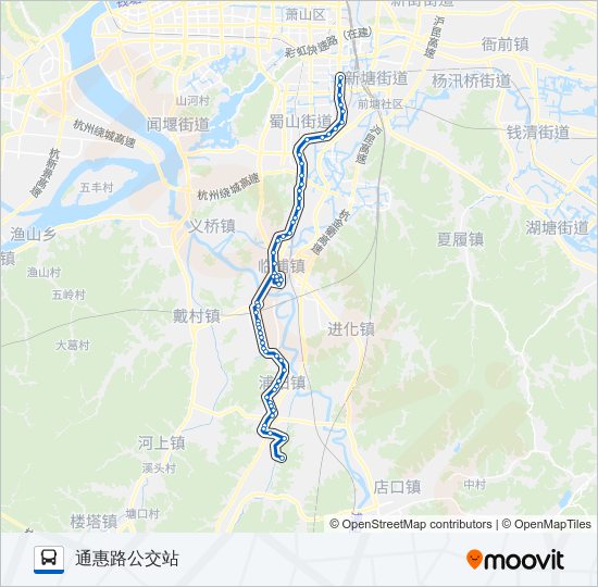 741舜湖 bus Line Map