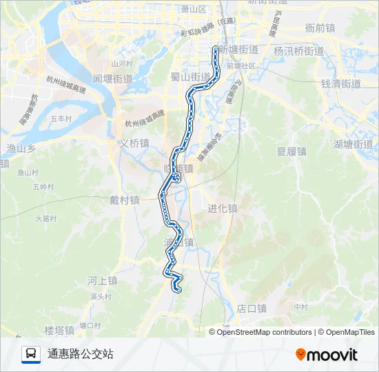 741舜湖 Bus Line Map