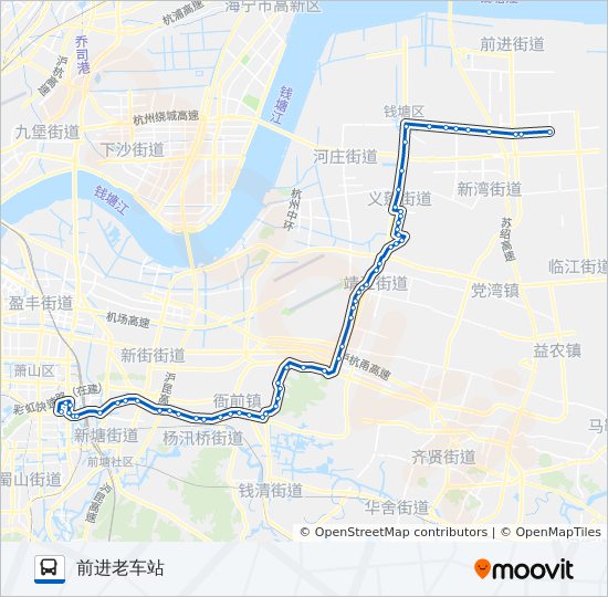 743区间 bus Line Map