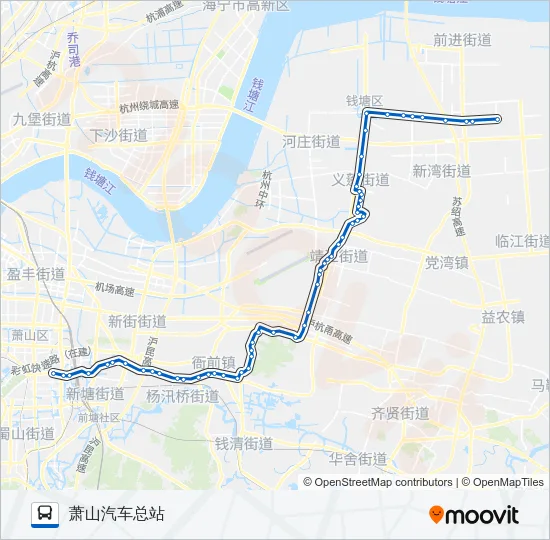 743区间 Bus Line Map