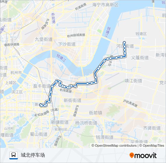 753区间 bus Line Map