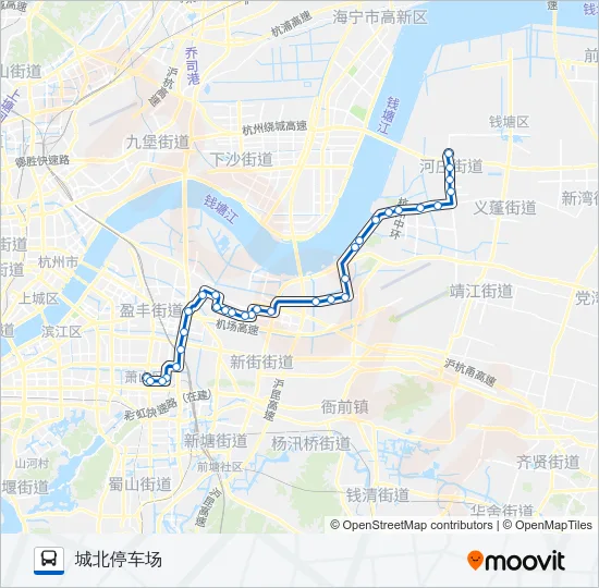 753区间 Bus Line Map