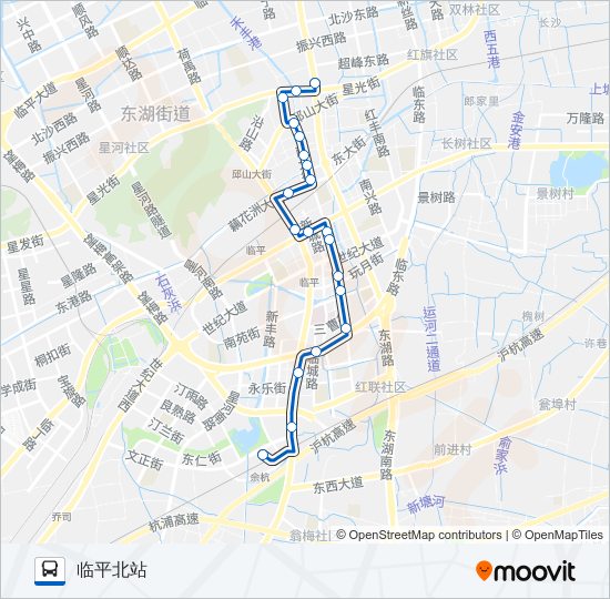 761区间 bus Line Map