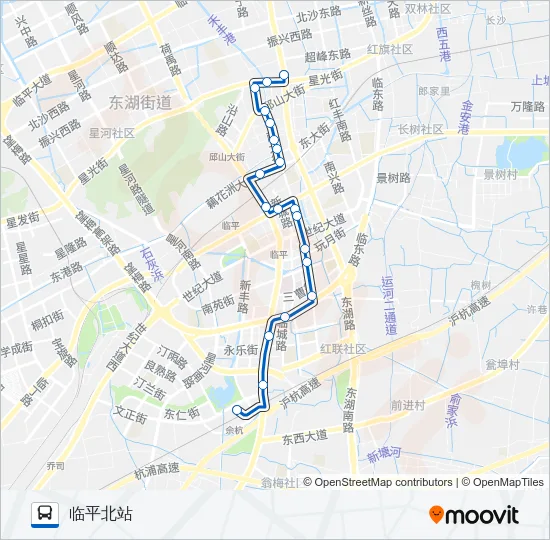 公交761区间路的线路图