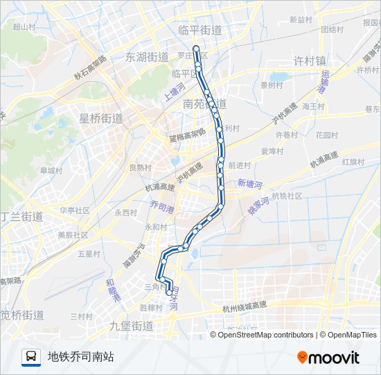 公交770A路的线路图