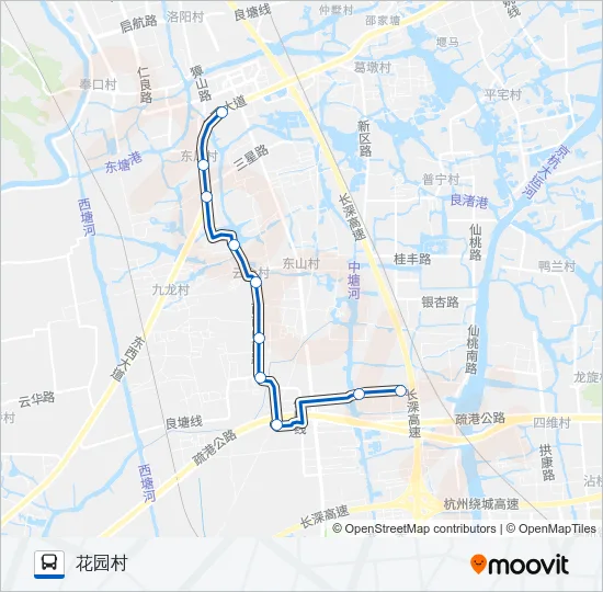 公交779B路的线路图