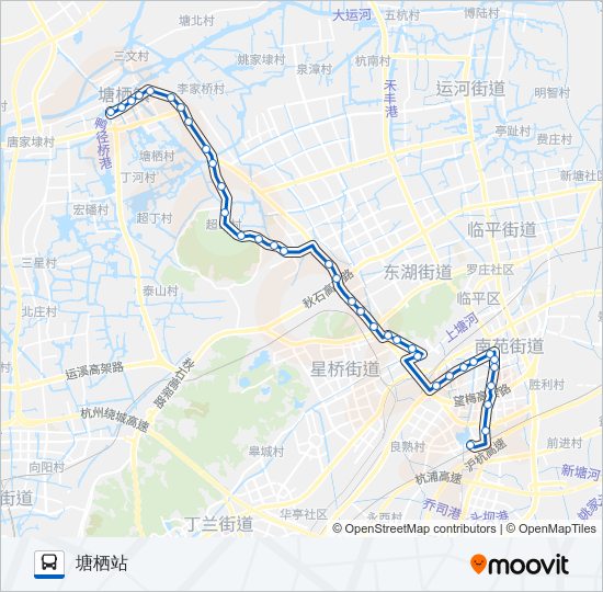 786区间 bus Line Map