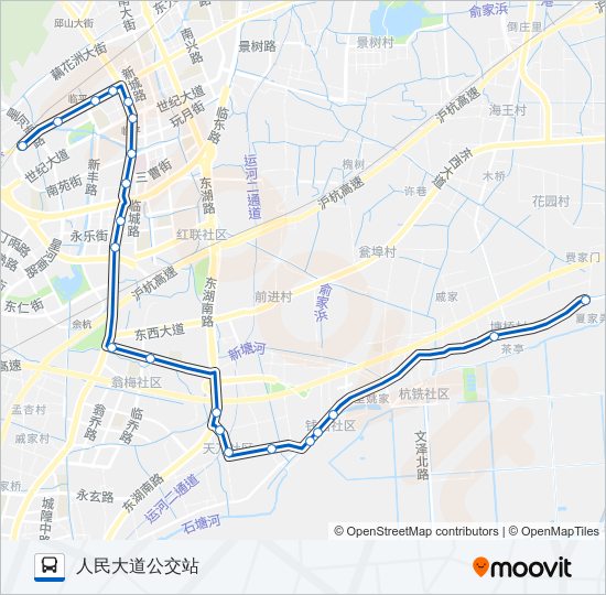 824区间 bus Line Map