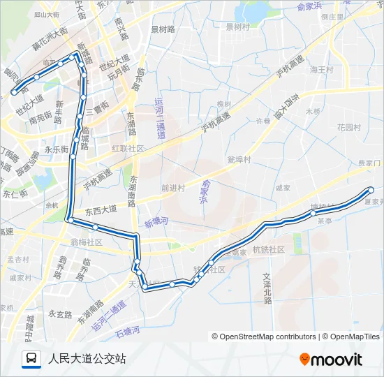 824区间 Bus Line Map