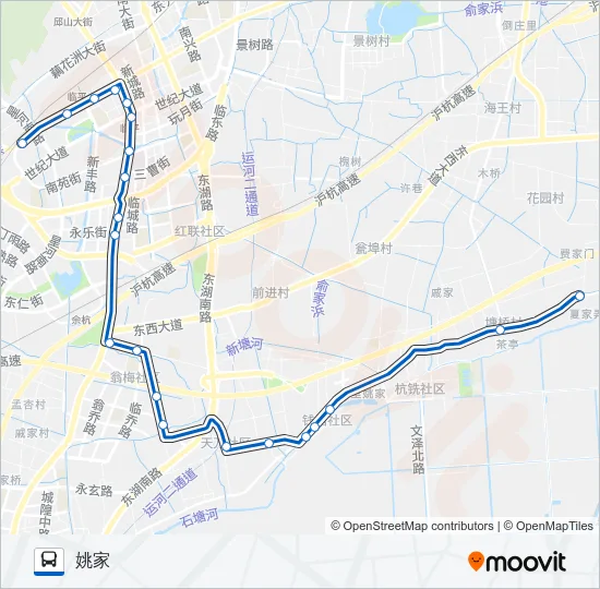 824区间 Bus Line Map