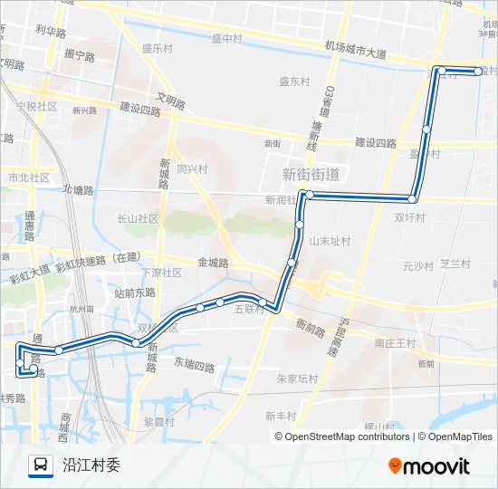 873区间 Bus Line Map