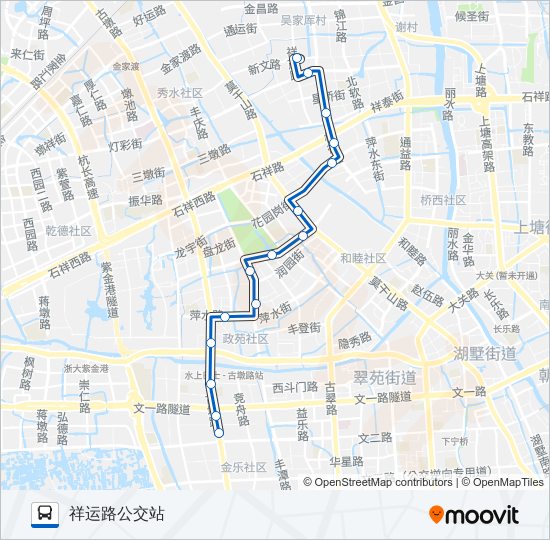 91路区间 bus Line Map