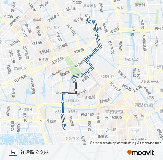 91路区间 Bus Line Map