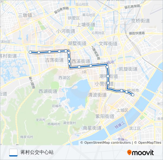 B2路区间 bus Line Map