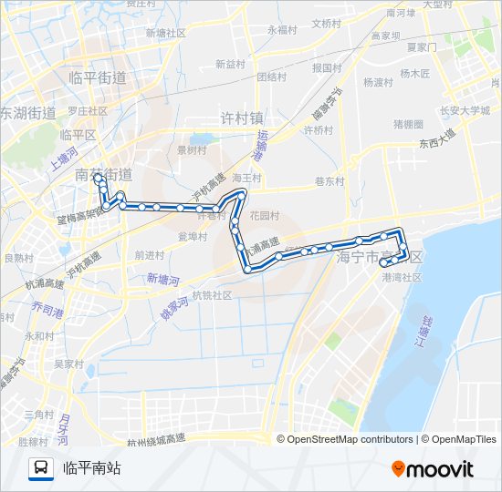 公交K529路的线路图