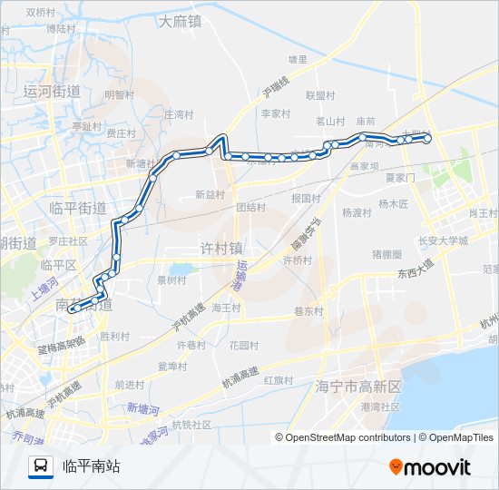公交K530路的线路图