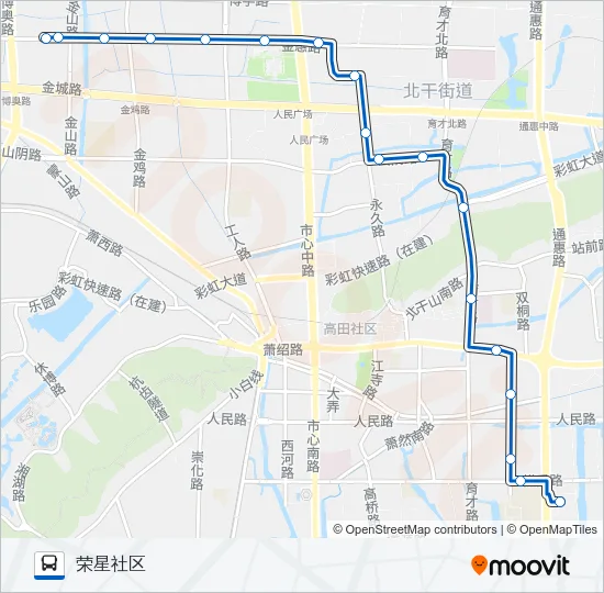 K713路 Bus Line Map